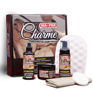 Kit Charme, kit professionale per la pulizia della pelle auto | Salone di Ginevra