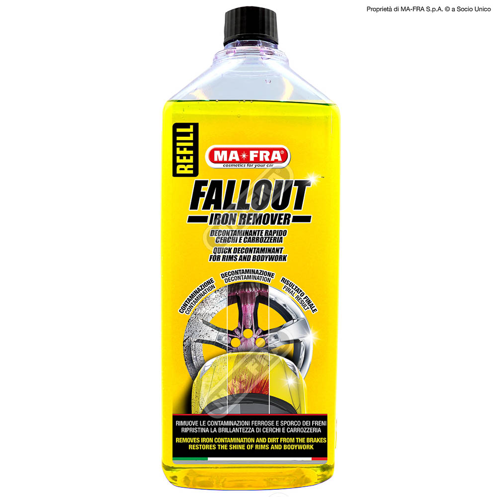 Fallout Iron Remover 1L, Decontaminante rapido cerchi e carrozzeria